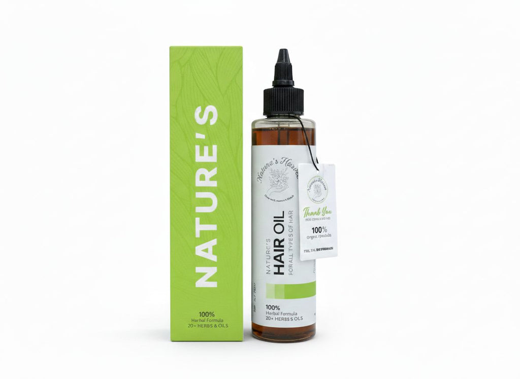 Nature's Harvest 100% Organic Hair For Women Made with 20+ Herbs And Oils