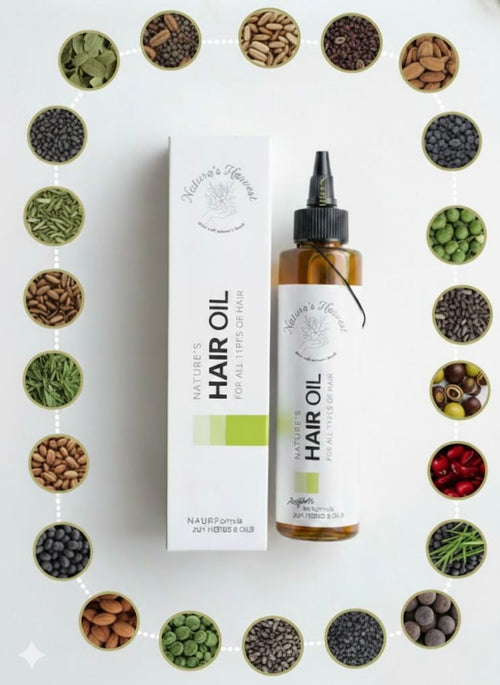 Nature's Harvest 100% Organic Hair For Women Made with 20+ Herbs And Oils